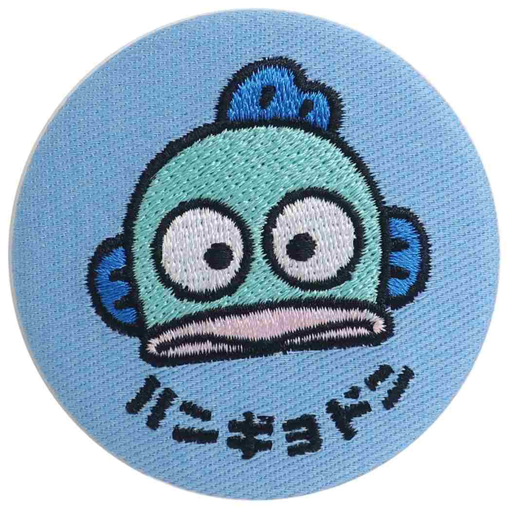 ハンギョドン 缶バッジ 刺繍 カンバッジ サンリオ ティーズファクトリー コレクション キャラクター グッズ メール便可 シネマコレクションのサムネイル