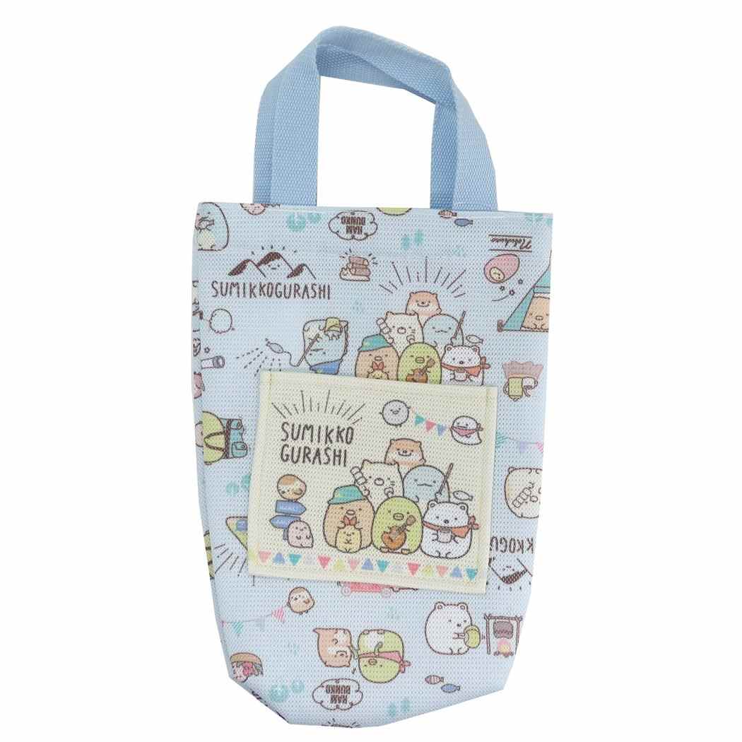 【最大1000円OFFクーポン！】すみっコぐらし メッシュ シューズバッグ 体育館靴かばん 新入学 サンエックス 高波クリエイト シューズケース 新学期準備文具 女の子 キャラクター グッズ シネマコレクション