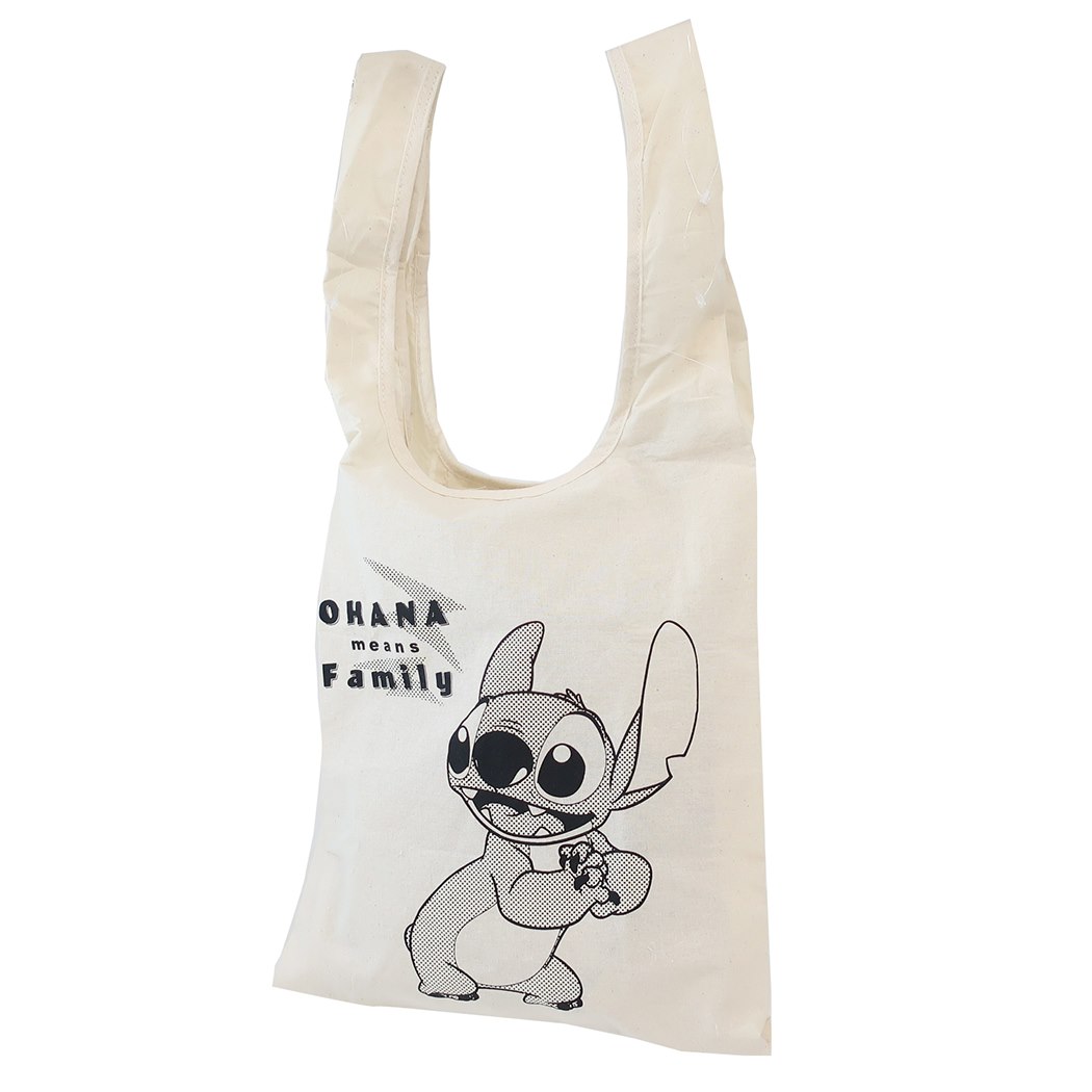 スティッチ エコバッグ 肩掛けマルシェバッグ ディズニー マリモクラフト お買い物かばん プレゼント キャラクター グッズ シネマコレクションのサムネイル