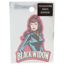 ブラックウィドウ ステッカー ダイカット ビニール シール レッド MARVEL スモールプラネット デコシール 耐水 キャラクター グッズ メール便可【MAR...