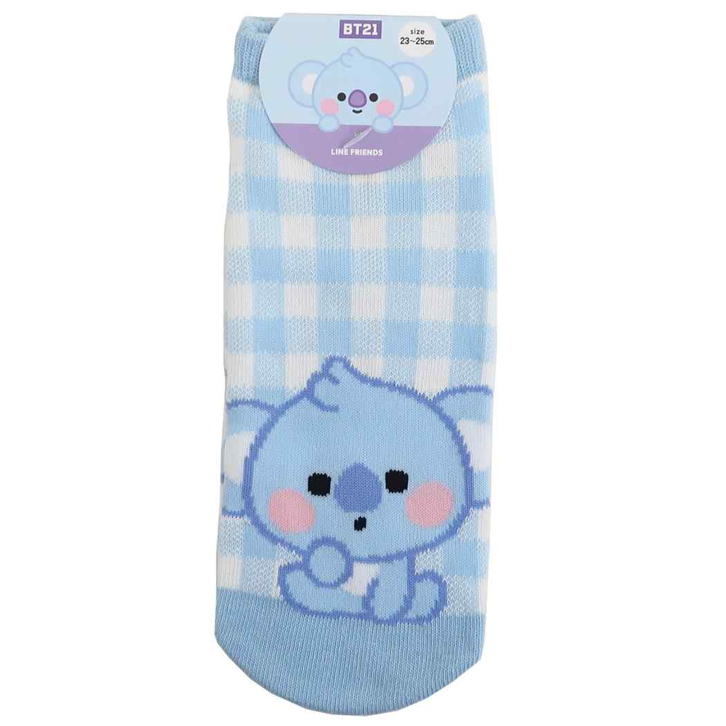 BT21 女性用 靴下 レディース ソックス KOYA LINE FRIENDS カミオジャパン かわいい キャラクター メール便可 シネマコレクション