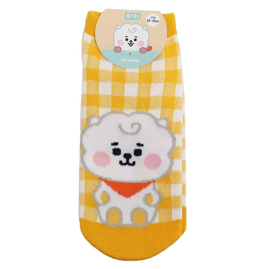 BT21 女性用 靴下 レディース ソックス RJ LINE FRIENDS カミオジャパン かわいい キャラクター メール便可 シネマコレクション