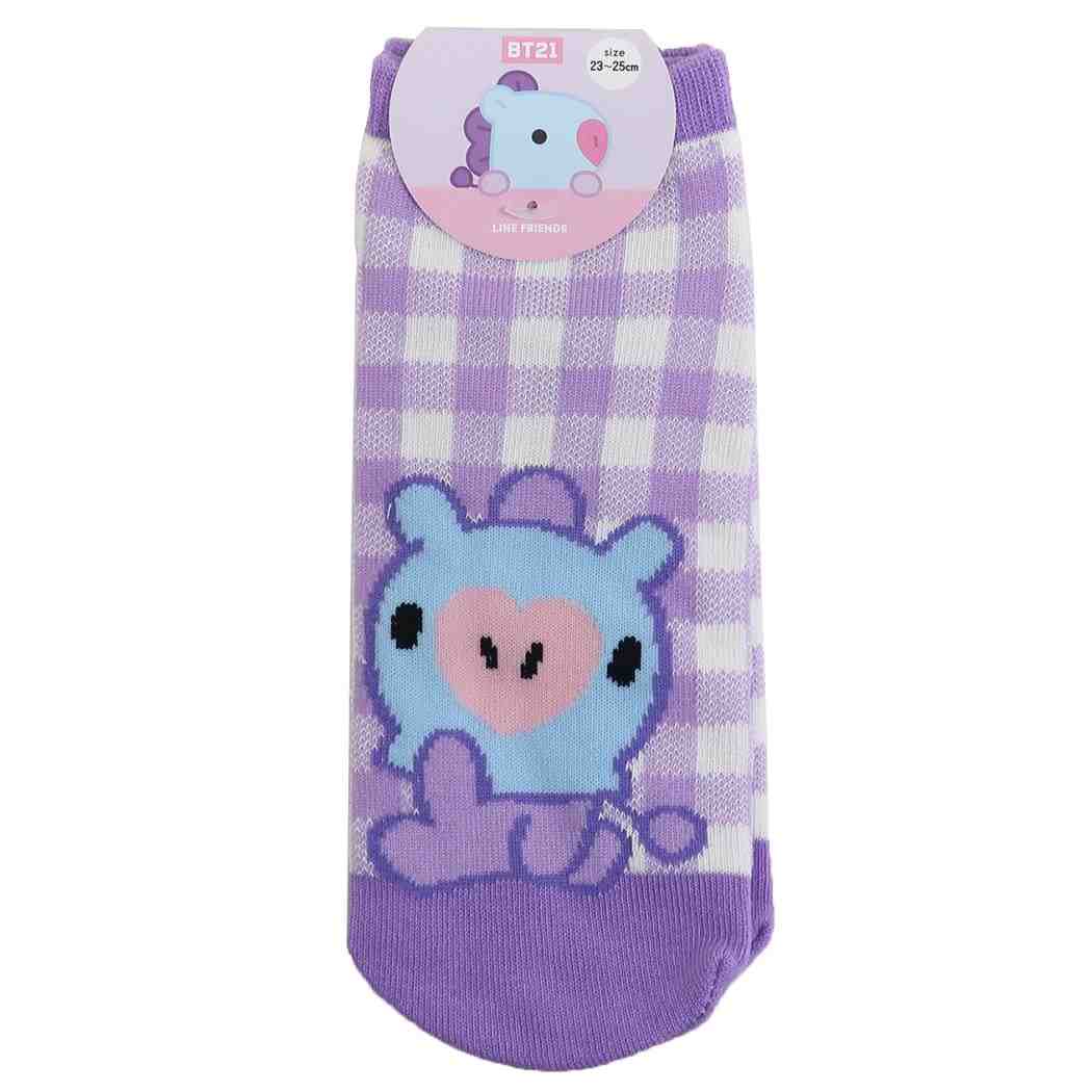 BT21 女性用 靴下 レディースソックス MANG LINE FRIENDS カミオジャパン かわいい キャラクター メール便可 シネマコレクション