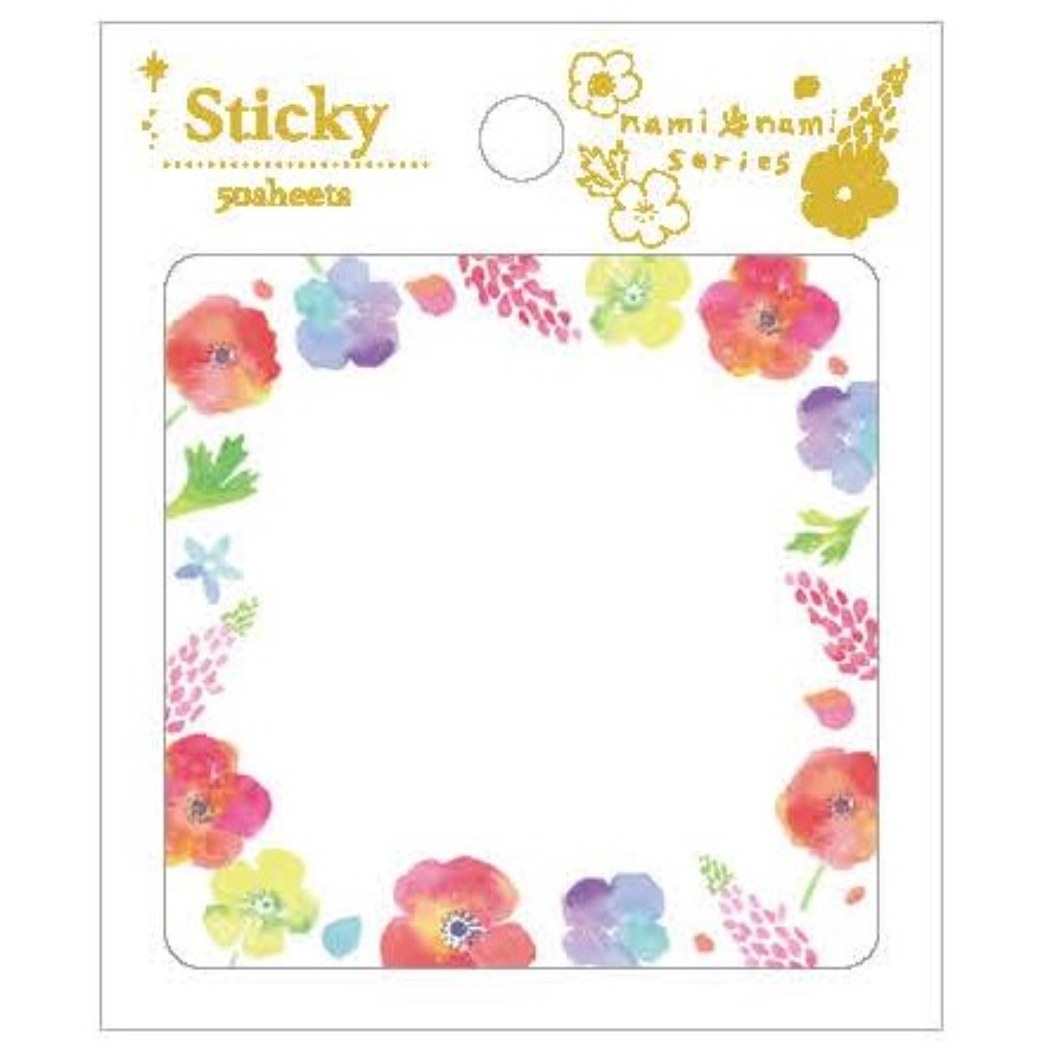 【12月は毎日ポイント10倍!】nami nami 付箋 ふせん アネモネとルピナス クローズピン 新学期準備文具 事務用品 かわいい ガーリーイラスト グッズ...