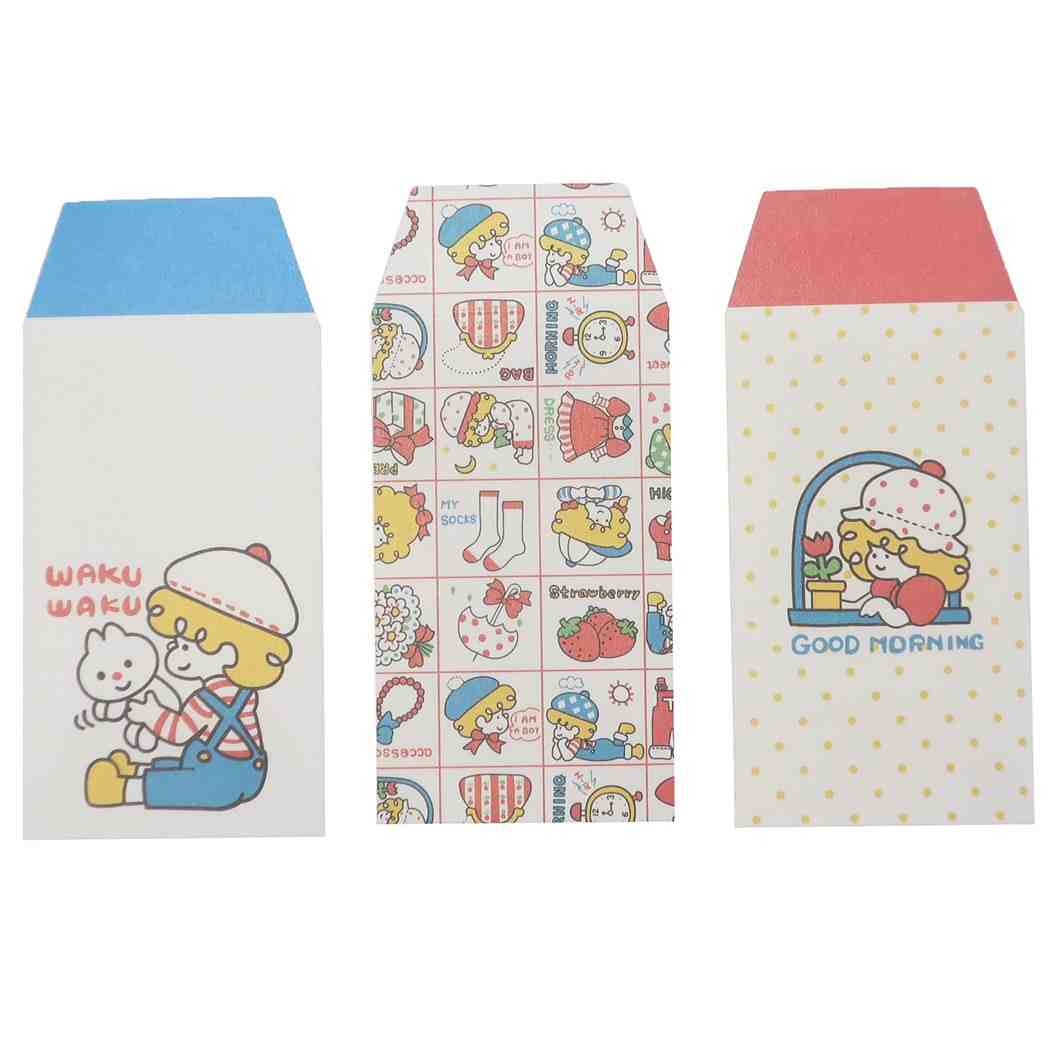 シモジマ ポチ袋 豆ぽち袋 6枚セット モーニング ファンシーペーパー フロンティア おしゃれ文具 レトロ包装紙柄 グッズ メール便可 シネマコレクション プレゼント 男の子 女の子 ギフトのサムネイル