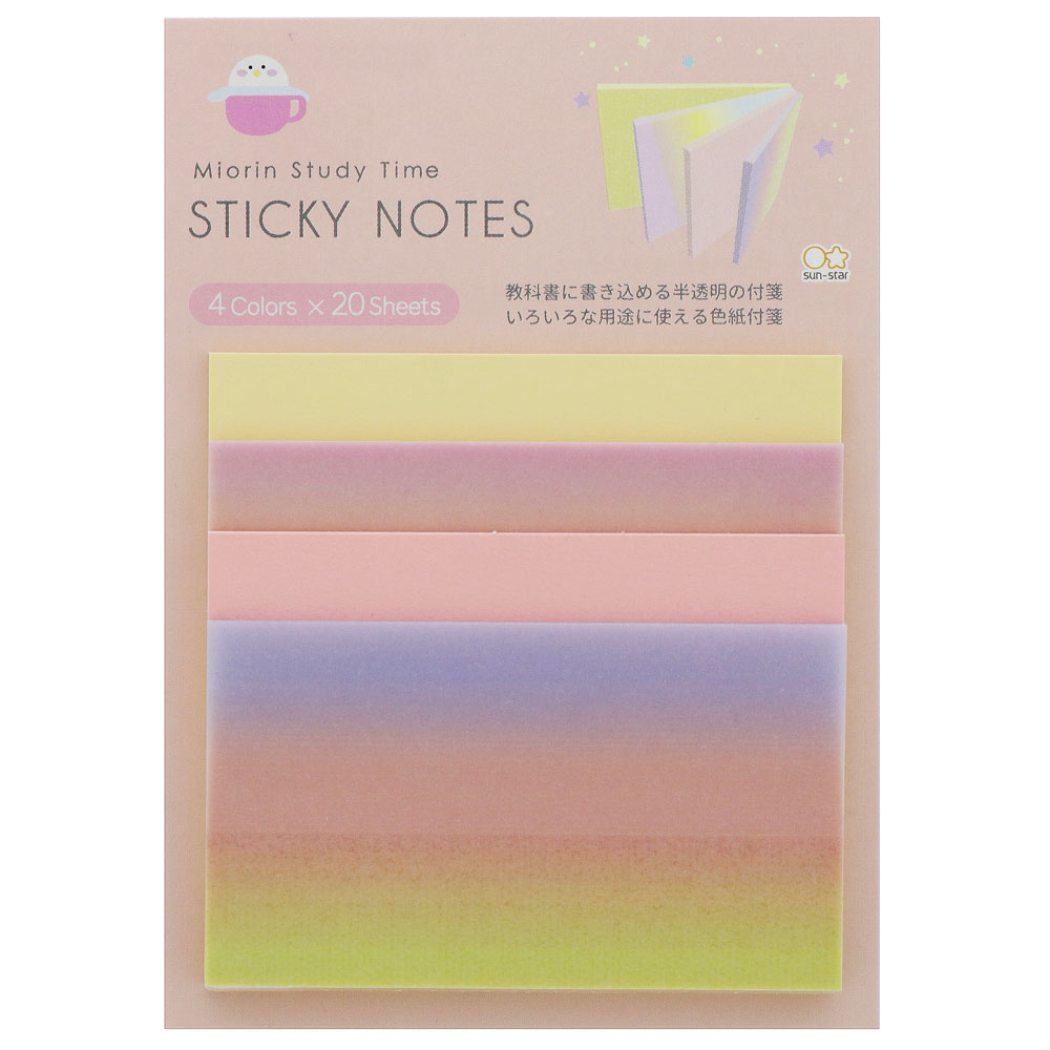 【12月は毎日ポイント10倍!】付箋 みおりん Study Time ふせん A サンスター文具 新学期準備文具 中学生 高校生 グッズ メール便可 シネマコレ...