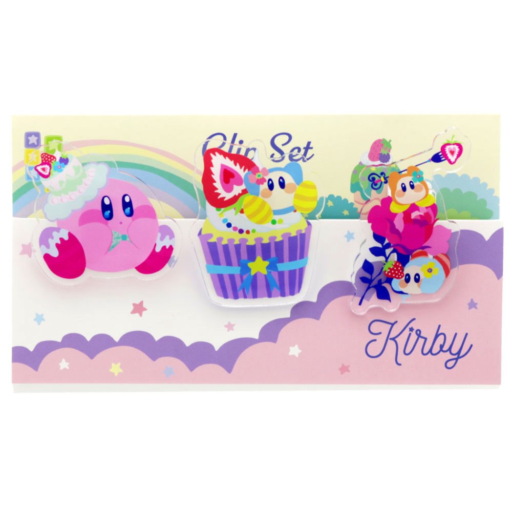 【12月は毎日ポイント10倍!】星のカービィ アクリルクリップ 3個セット ホラグチカヨ バンダイ かわいい キャラクター グッズ メール便可 シネマコレクショ...