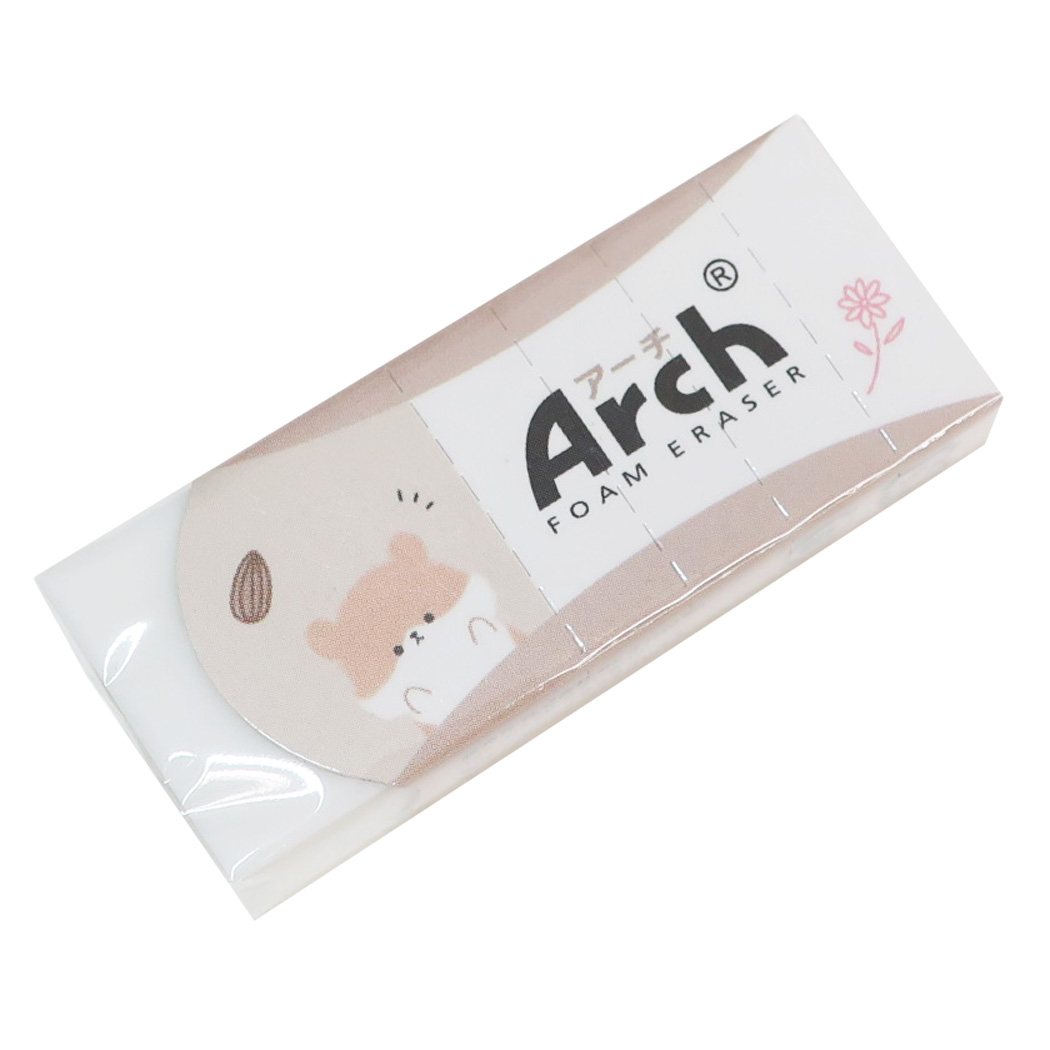 【最大1000円OFFクーポン！】with you animal Arch アーチ ケシゴム 消しゴム ハムスター カミオジャパン 新学期準備文具 小学生 中学生 かわいい メール便可