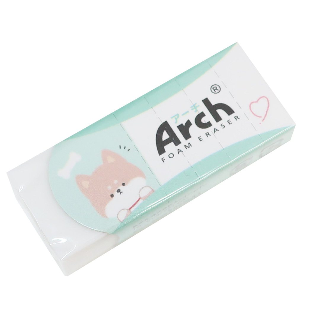 【最大1000円OFFクーポン！】with you animal Arch アーチ ケシゴム 消しゴム シバ カミオジャパン 新学期準備文具 小学生 中学生 かわいい メール便可