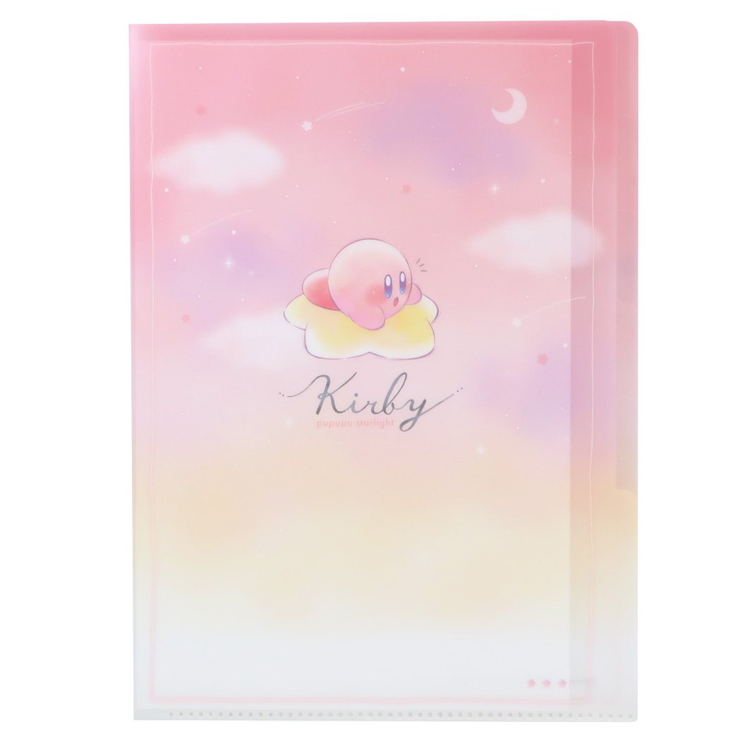 【最大1000円OFFクーポン！】ポケットファイル A4 クリアファイル 5インデックス 星のカービィ PUPUPU STARLIGHT カミオジャパン 文房具 メール便可