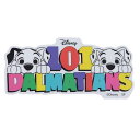 101匹わんちゃん ステッカー ダイカット ビニール ビッグ シール ロゴ ディズニー スモールプラネット デコシール 耐水性 キャラクター グッズ メール便可 シネマコレクションバレンタイン