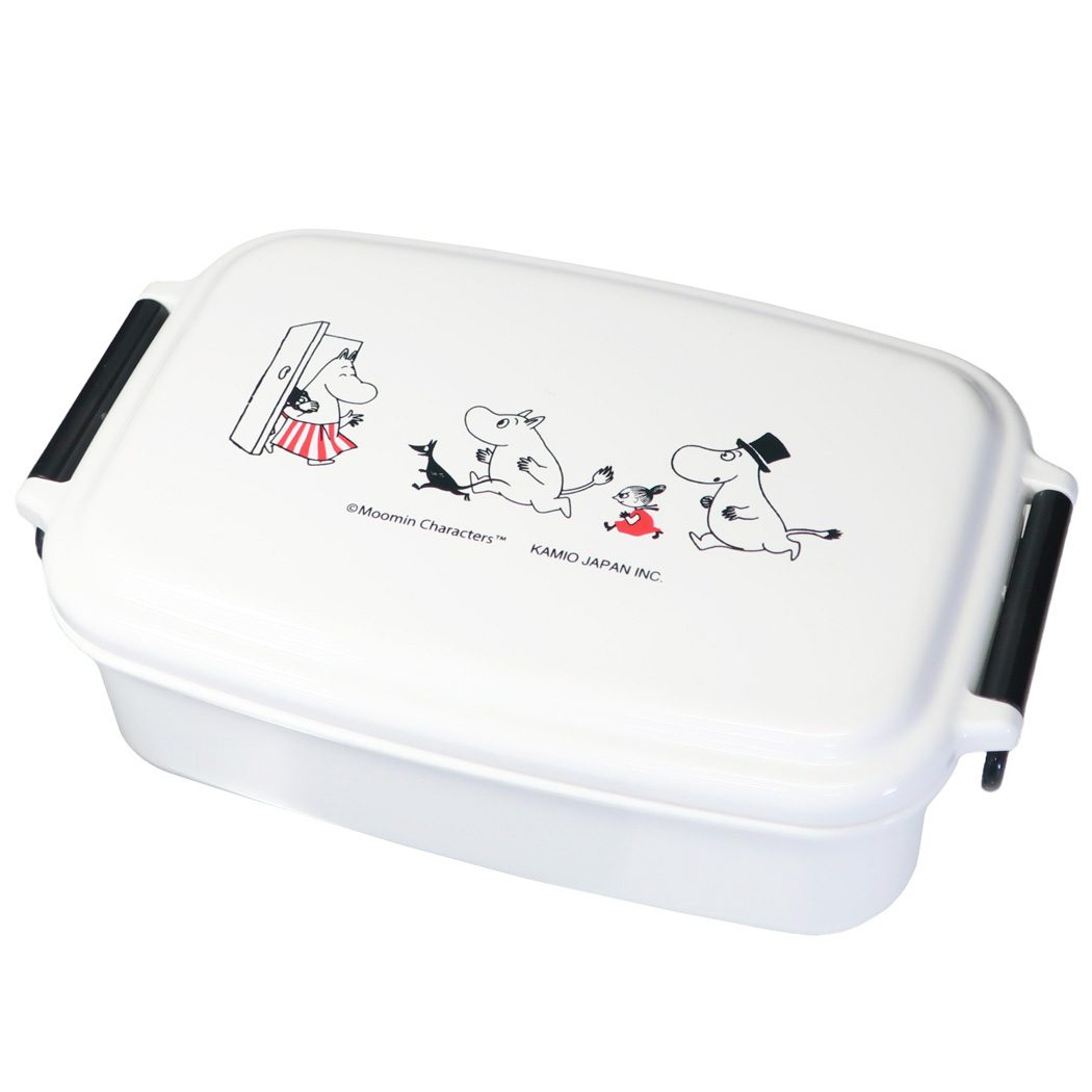 ムーミン お弁当箱 1段 ランチボックス ぞろぞろ 北欧 カミオジャパン レンジ対応 抗菌 キャラクター グッズ シネマコレクションのサムネイル