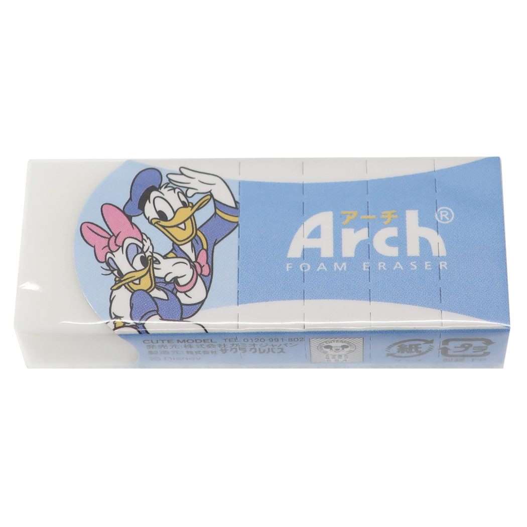 Arch アーチ ケシゴム 消しゴム ドナルド＆デイジー DONALD＆DAISY ディズニー カミオジャパン 小学生 中学生 かわいい メール便可