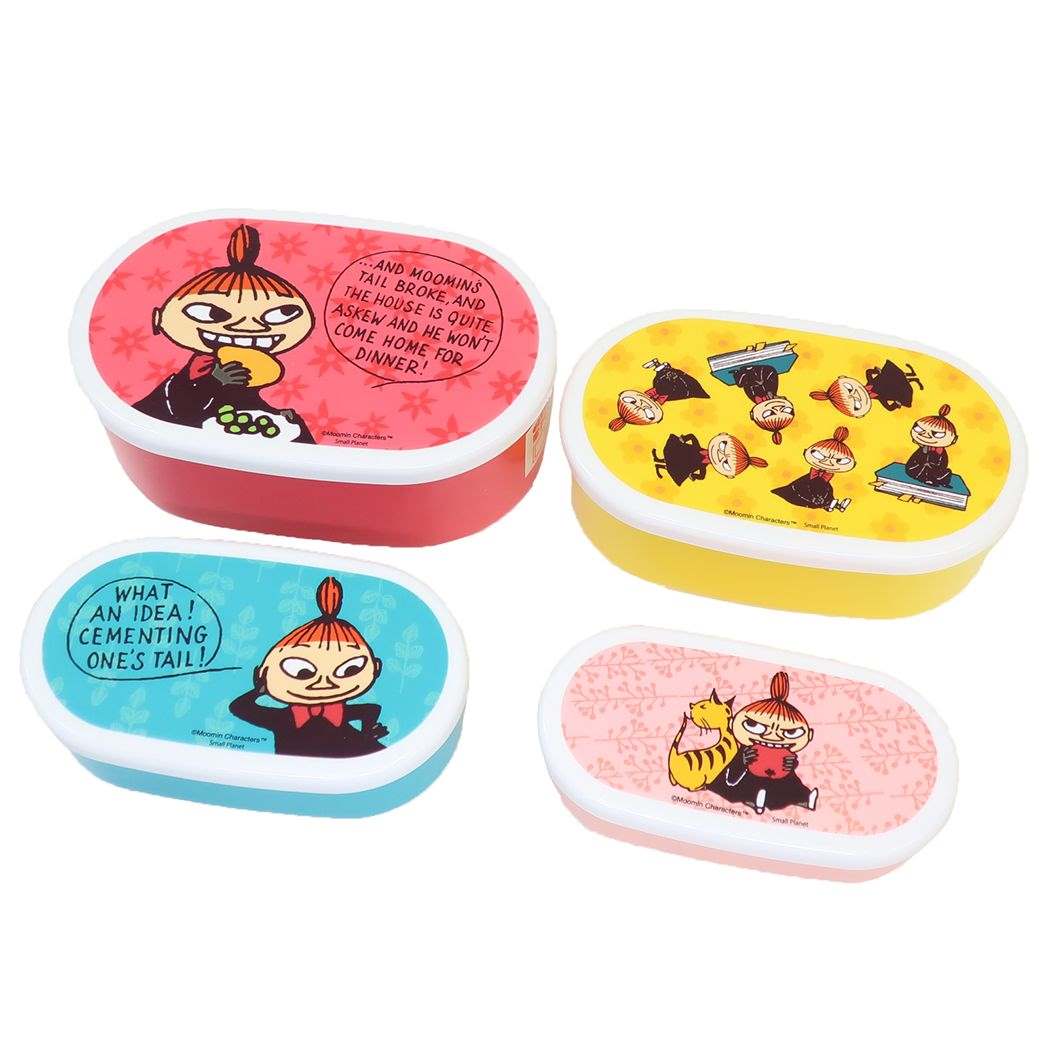 ムーミン お弁当箱 4Pランチボックス いろんなリトルミイ 北欧 スモールプラネット レンジ対応 かわいい キャラクター グッズ シネマコレクションのサムネイル
