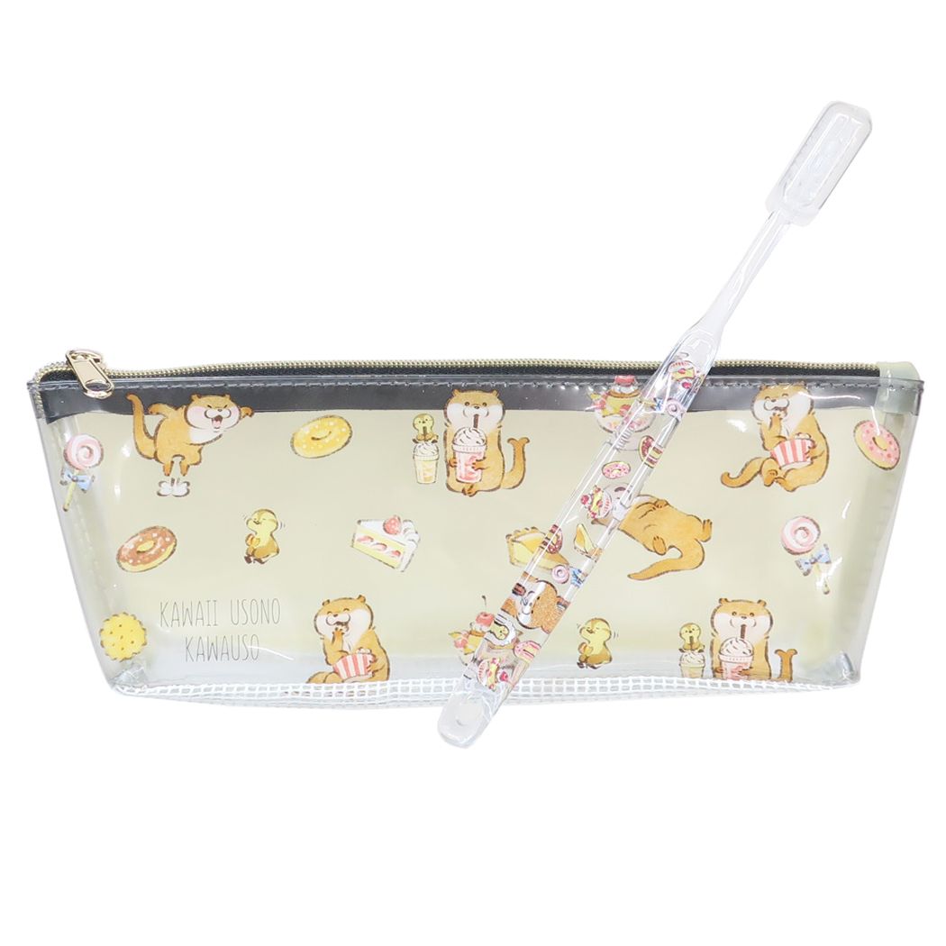 可愛い嘘のカワウソ 歯磨きセット 歯ブラシポーチ マリモクラフト トラベル用品 生活雑貨 キャラクター グッズ シネマコレクションのサムネイル