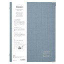 kleid クレイド グッズ ルーズリーフバインダー 2mm grid binder A5 8穴 Gray 新日本カレンダー 方眼ノート おしゃれ文具 大人 仕事 ビジネス シンプル メール便可 シネマコレクション