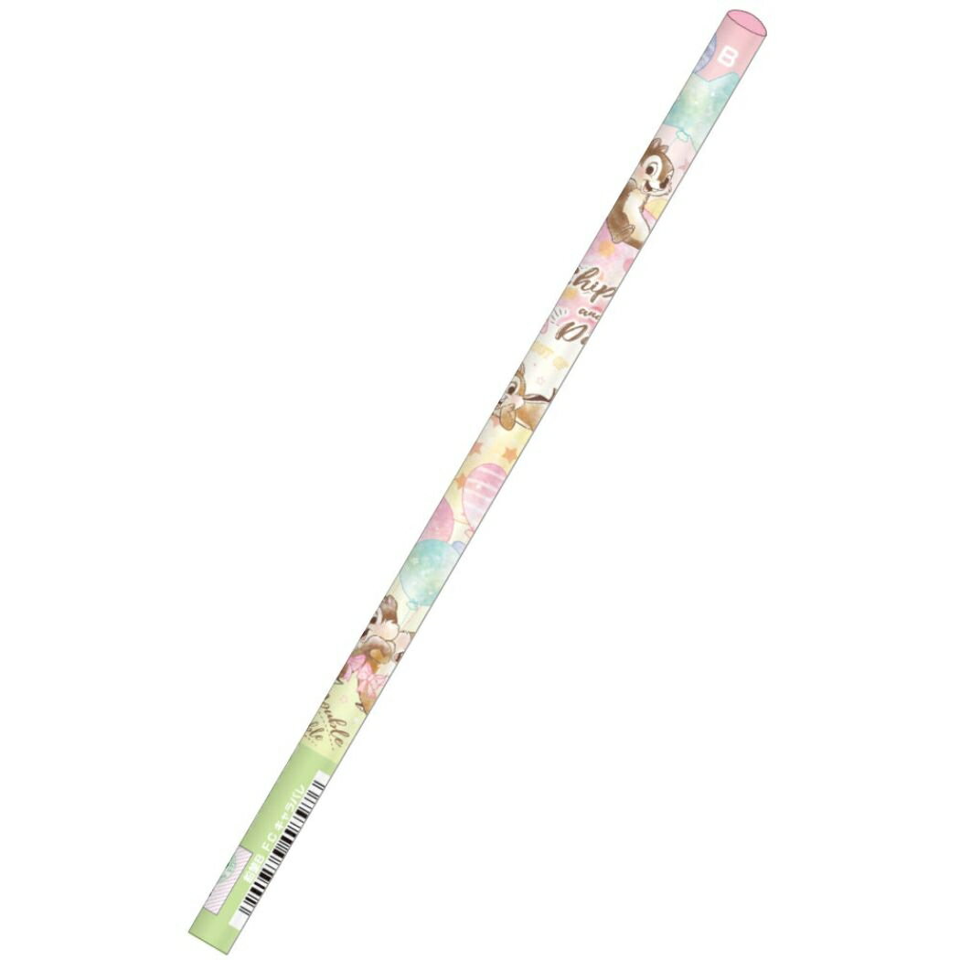 【12月は毎日ポイント10倍!】チップ&デール 鉛筆 丸軸 えんぴつ B キャラパレ DC07 ディズニー サンスター文具 新学期準備文具 筆記用具 小学生 中...