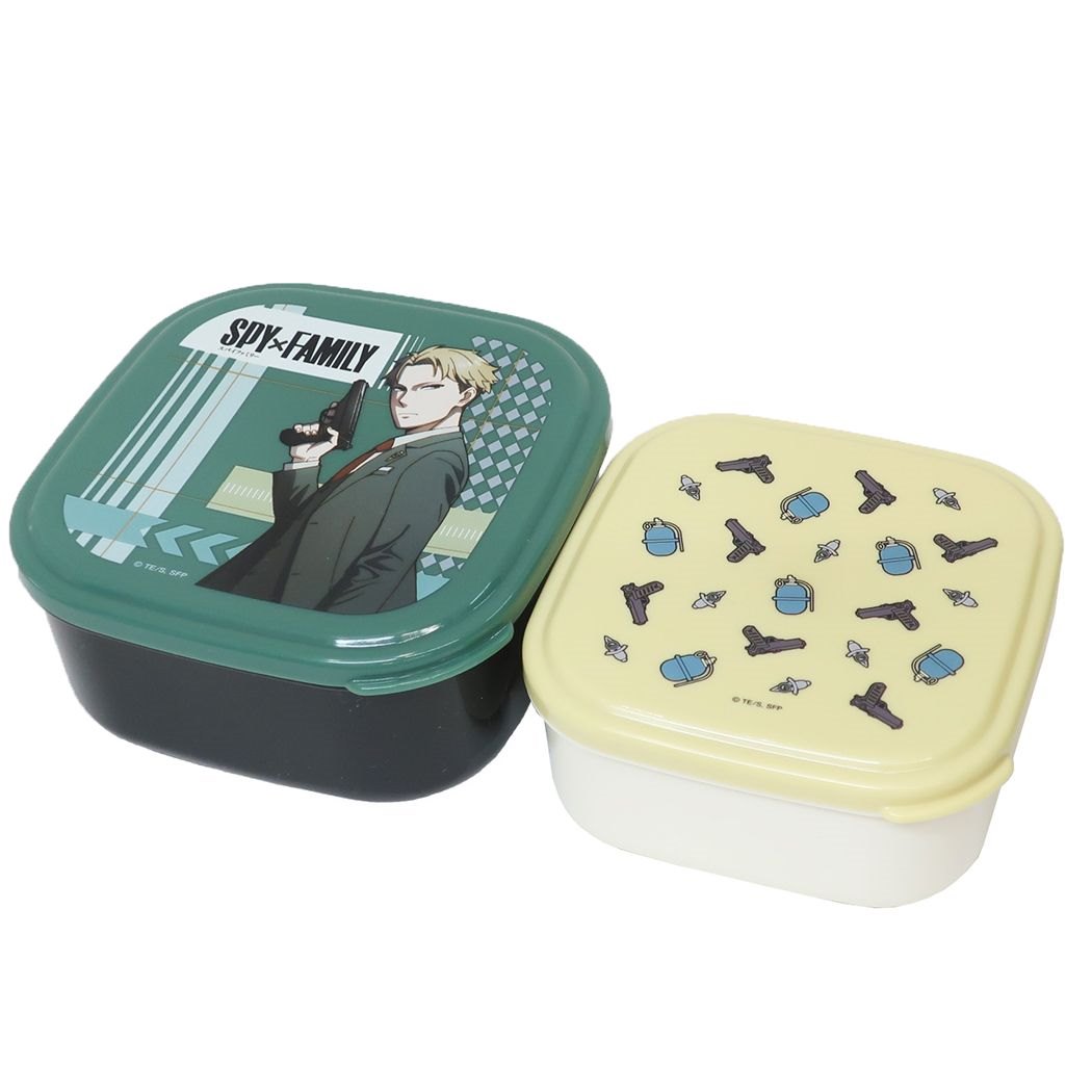 スパイファミリー SPYxFAMILY お弁当 シール容器 2個セット ロイド 少年ジャンプ オーエスケー 入れ子ランチボックス 360ml 550ml アニメキャラクター グッズ シネマコレクション