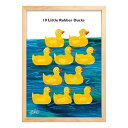 エリックカール アートフレーム アートポスター 10 Little Rubber Ducks Eric Carle 美工社 ZEC-61871 絵本作家 壁掛け用 インテリア 取寄品 シネマコレクション