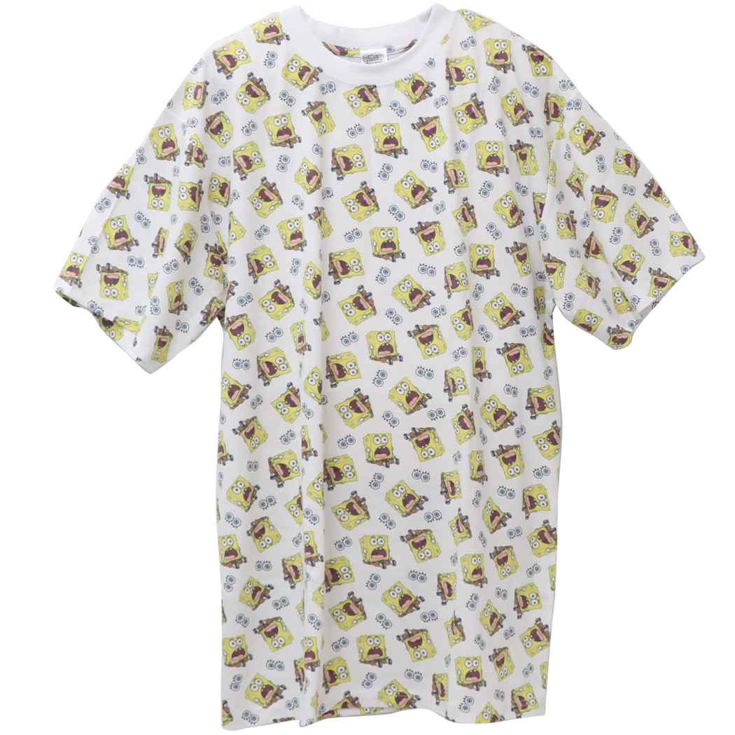 スポンジボブ クールTシャツ T-SHIRTS 夏用 ボブ パターン スモールプラネット 半袖 接触冷感 ひんやり キャラクター グッズ メール便可 シネマコレクション ホワイトデー