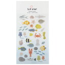 シールシート スワテリエステッカー under the sea 海 魚 S&C DECOシール かわいい グッズ メール便可 シネマコレクション プレゼント 男の子 女の子 ギフト(3)