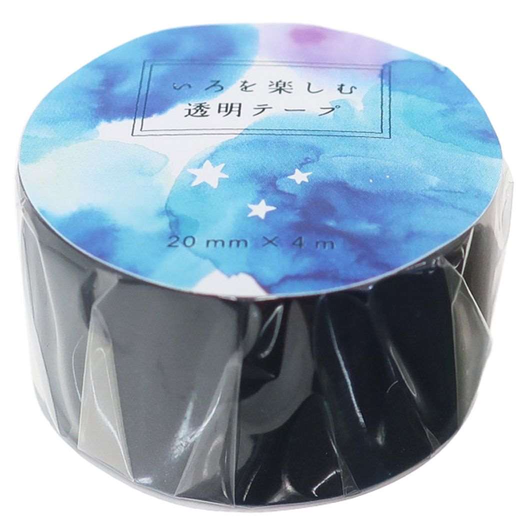 【12月は毎日ポイント10倍!】マスキングテープ いろを楽しむ 透明テープ 20mm マステ 星夜 Green Flash デコレーション おしゃれ 文具 グッ...