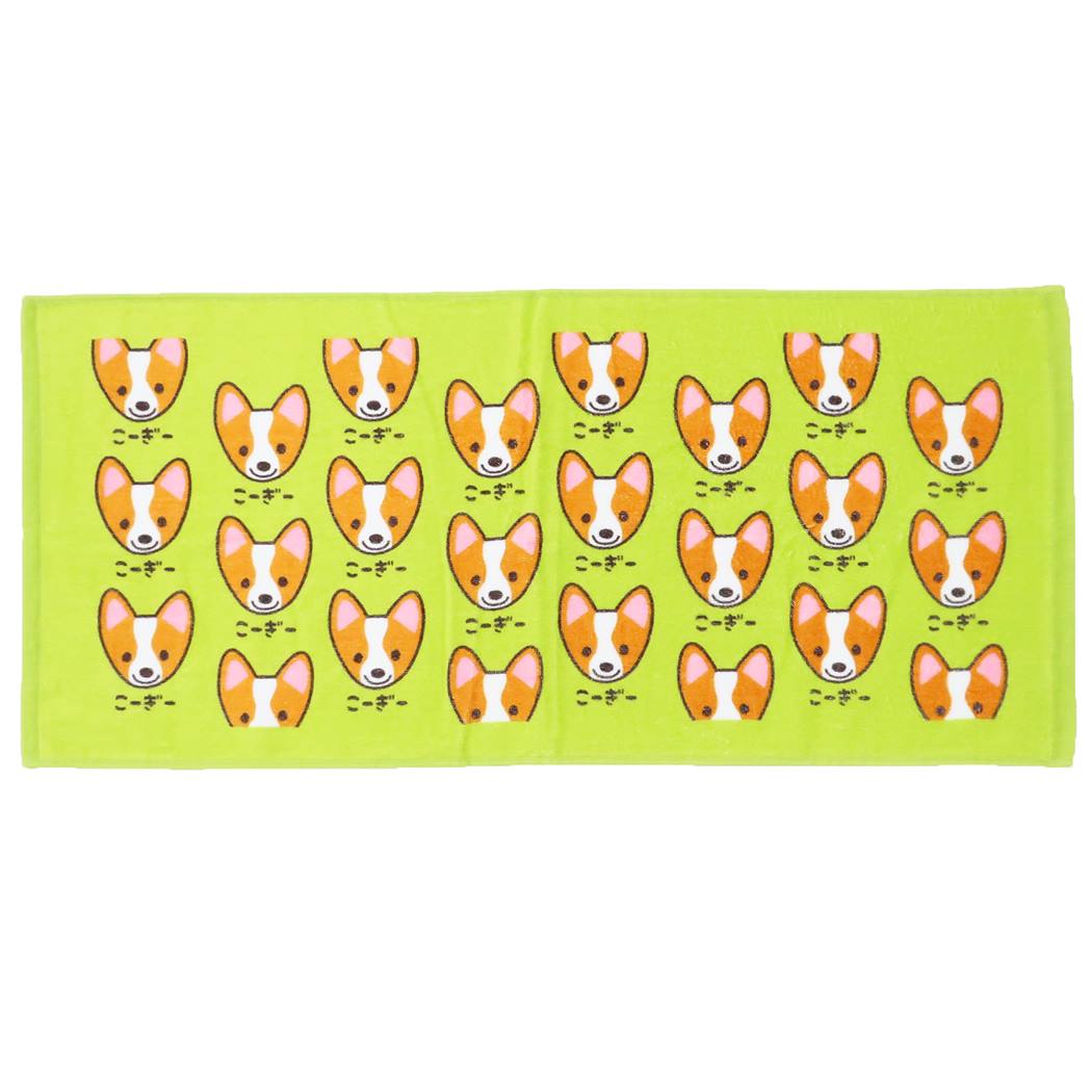 ワンワンワールド フェイスタオル プリントロングタオル こーぎー いぬ 犬飼タオル プレゼント かわいい グッズ メール便可 シネマコレクション 男の子 女の子 ギフト
