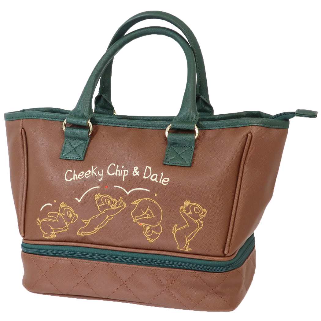 チップ＆デール ミニトート トートバッグ クラフトカラー ディズニー 丸眞 手提げかばん ゴルフ キャラクター グッズ シネマコレクション プレゼント 男の子 女の子 ギフトのサムネイル