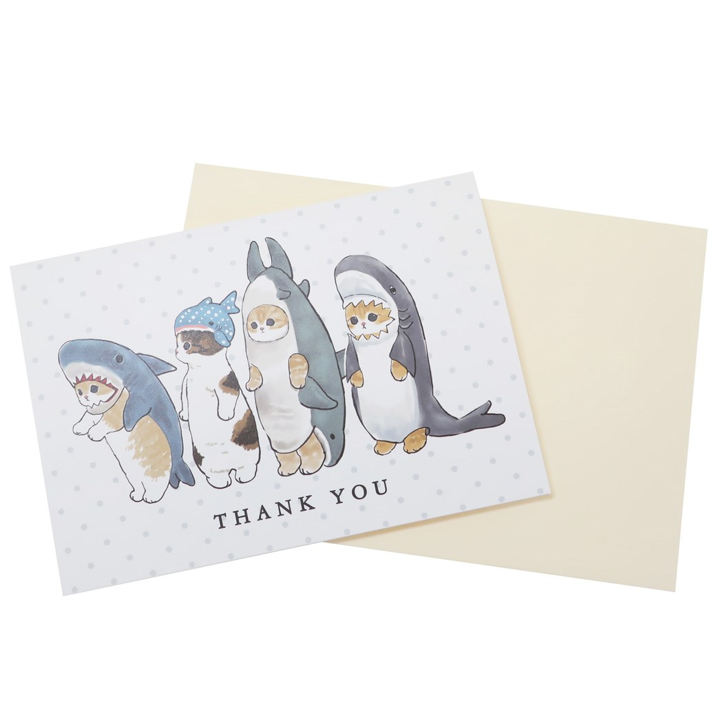 【12月は毎日ポイント10倍!】モフサンド グリーティングカード ポップアップカード ありがとう mofusand アクティブコーポレーション お礼 封筒付き ...