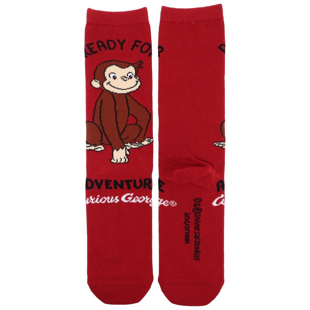 おさるのジョージ 女性用靴下 レディースハイソックス ジョージ スモールプラネット キャラックス 女の子 絵本キャラクター グッズ メール便可 シネマコレクション プレゼント 男の子 ギフトのサムネイル