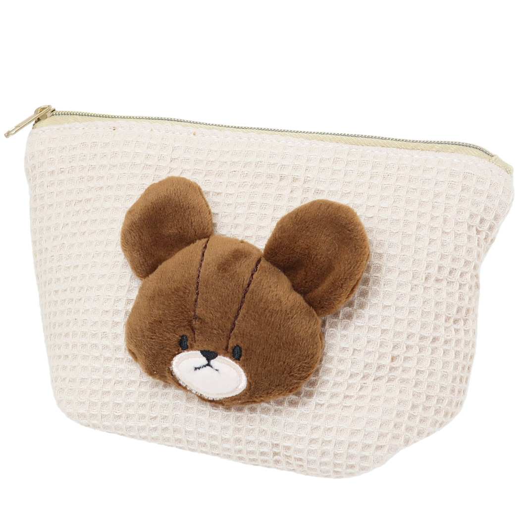 くまのがっこう コスメポーチ ボアフェイスポーチ BE ナカジマ 化粧ポーチ 小物入れ 絵本キャラクター グッズ シネマコレクション プレゼント 男の子 女の子 ギフトのサムネイル