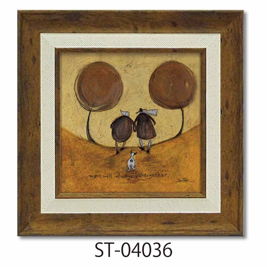 サムトフト 額付きポスター Sam Toft ずっと一緒に ユーパワー ST-04036 ギフト インテリア 取寄品 シ..