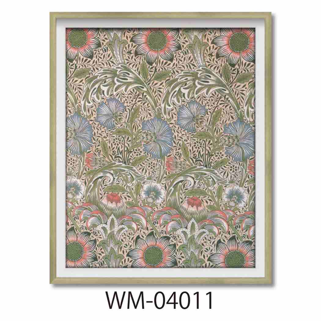 ウィリアムモリス 額付きポスター William Morris 麦なでしこ ユーパワー WM-04011 ギフト インテリア 取寄品 シネマコレクション