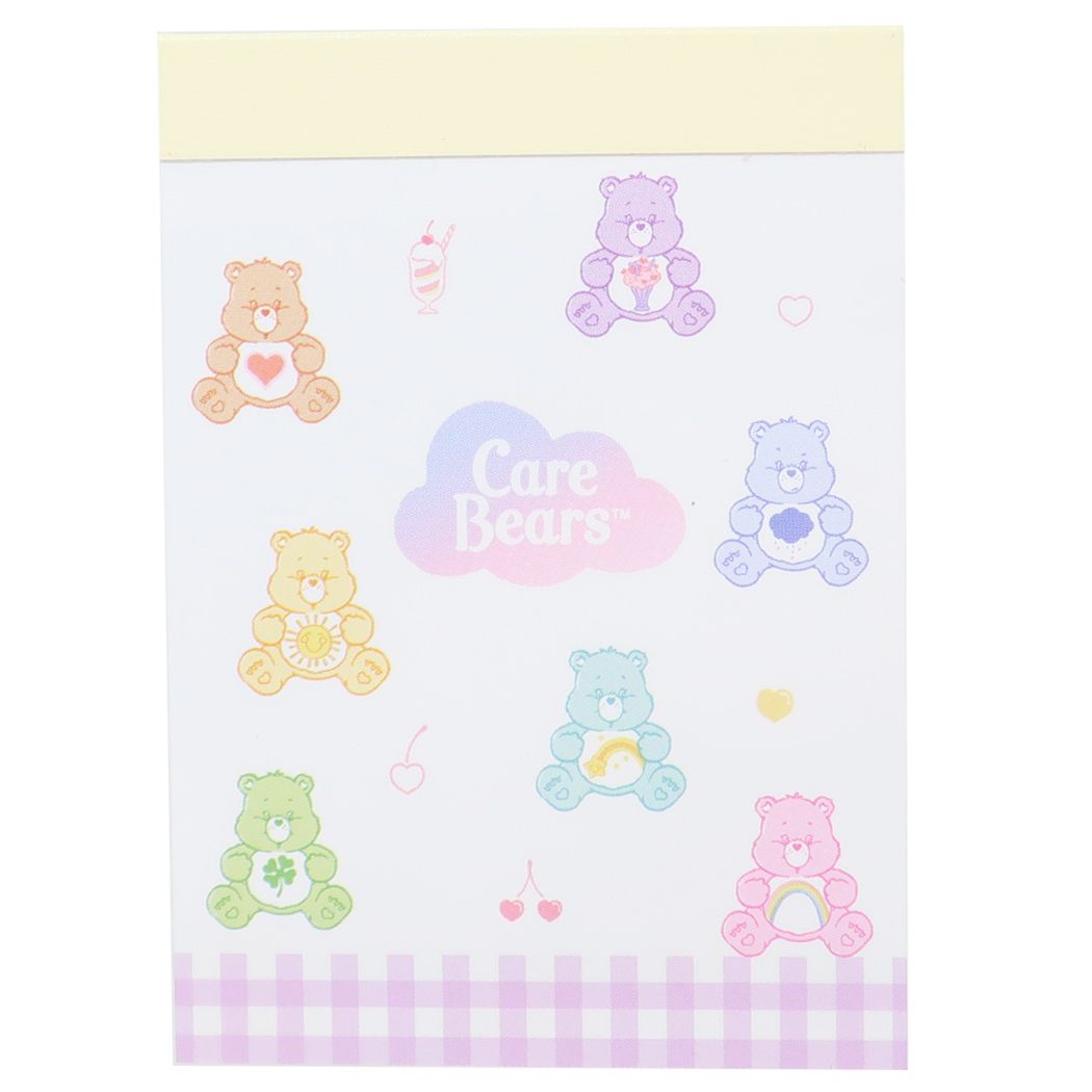 【店内買い回りでポイント最大10倍】ケアベア メモ帳 ミニミニメモ カラフルパターン CareBears クラックス 新学期準備文具 かわいい キャラクター グッズ メール便可 シネマコレクション