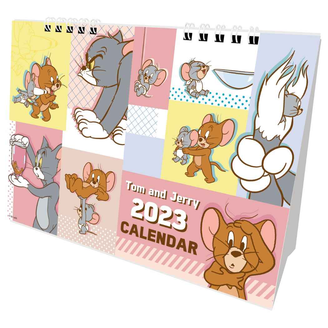 トムとジェリー 2023 Calendar 2023年卓上カレンダー ワーナーブラザース インロック スケジュール 書き込み かわいい キャラクター グッズ メール便可 シネマコレクション