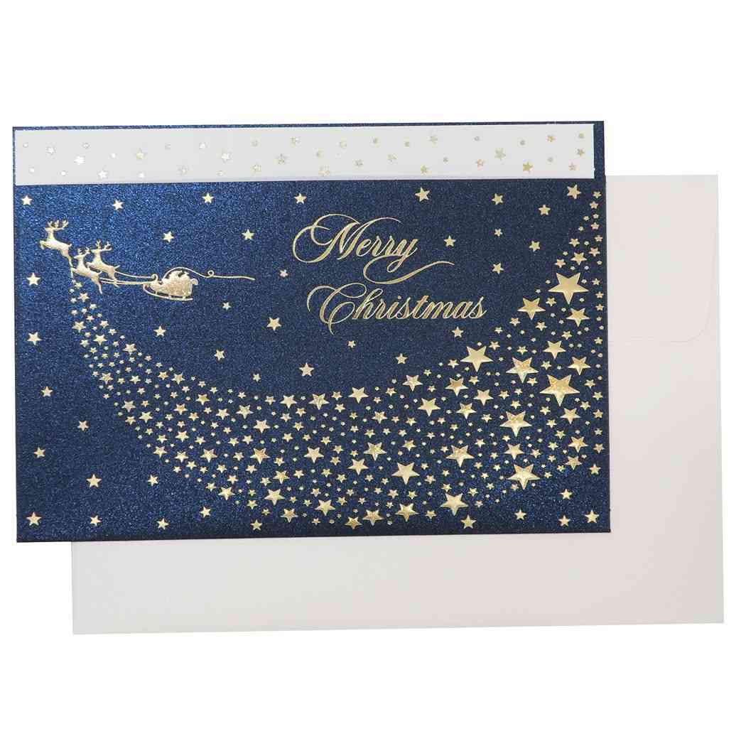 【12月は毎日ポイント10倍!】CHRISTMAS グリーティングカード イタリア製クリスマスカード サンタクロース アクティブコーポレーション ギフト雑貨 封...