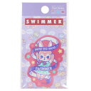 スイマー ビニールシール ダイカットミニステッカー 21 SWIMMER ゼネラルステッカー 耐水耐光 バイク 自転車 スマホ デコステッカー キャラクター グ...
