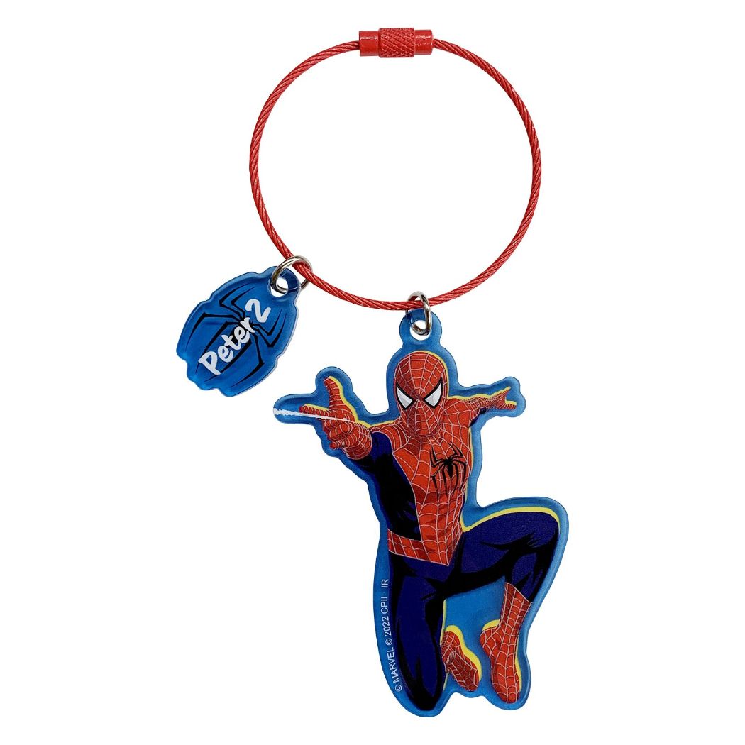 楽天キャラクターのシネマコレクションスパイダーマン ノーウェイ ホーム キーリング 2連アクリルキーホルダー Peter2 MARVEL インロック コレクション雑貨 映画キャラクター グッズ メール便可【MARVELCorner】 プレゼント 男の子 女の子 ギフト