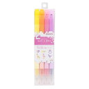 マーカーペン 四角マーカー dot e pen ドット エ ペン 4本セットA サンスター文具 新学期準備文具 かわいい グッズ メール便可 シネマコレクション...