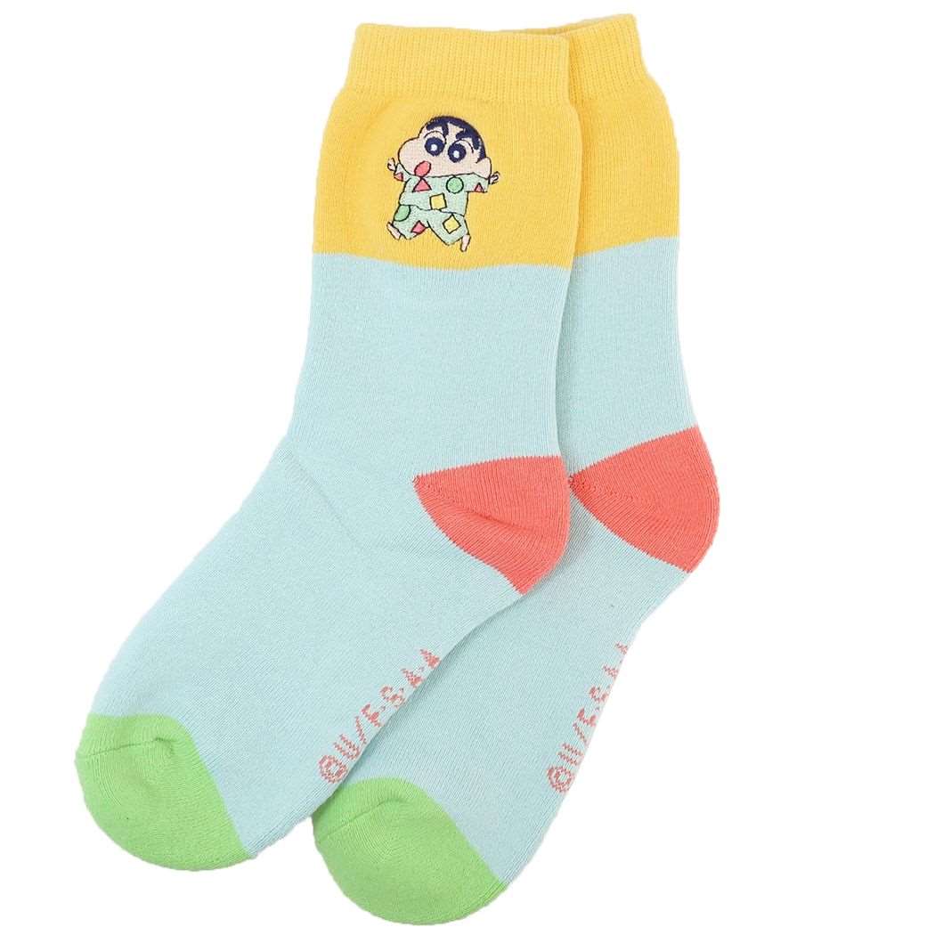 クレヨンしんちゃん 女性用厚手靴下 レディースあったか刺繍パイルソックス パジャマLBL スモールプラネット ウォーマー雑貨 アニメキャラクター グッズ シネマコレクション プレゼント 男の子 女の子 ギフトのサムネイル