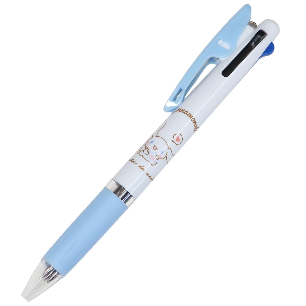 シナモロール 黒赤青3色ボールペン ジェットストリーム 0.5 サンリオ カミオジャパン 三菱鉛筆 リフィル交換可能 キャラクター グッズ メール便可 シネマコレクション プレゼント 男の子 女の子 ギフト