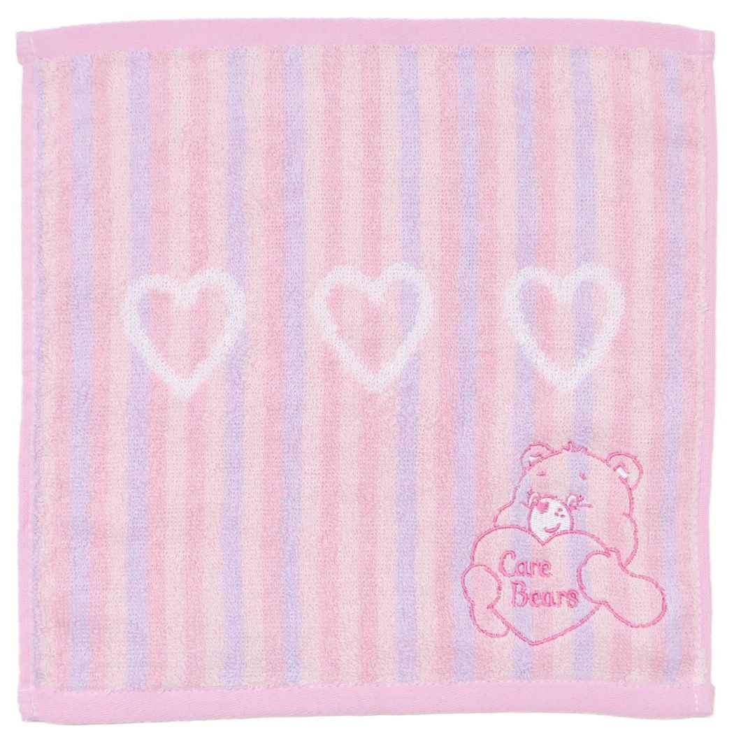 ケアベア ミニタオル ジャガードハンカチタオル ケアベアハート CareBears 丸眞 汗拭きタオル キャラクター グッズ メール便可 シネマコレクション プレゼント 男の子 女の子 ギフト