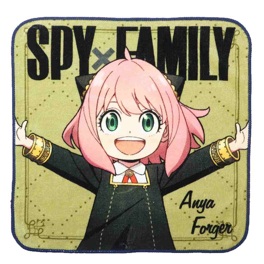 スパイファミリー SPY FAMILY グッズ ミニタオル インクジェットプリントハンカチタオル アーニャ スタンダード 少年ジャンプ 丸眞 かわいい アニメキャラクター メール便可 シネマコレクション プレゼント 男の子 女の子 ギフト