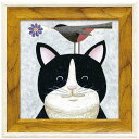 ジャネットネルソン 動物画 ミニゲルアートフレーム フローラル ニャージカル ユーパワー JN-02006 ギフト インテリア 取寄品 シネマコレクション