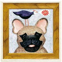 ジャネットネルソン 動物画 ミニゲルアートフレーム フレンチ フレンド ユーパワー JN-02008 ギフト インテリア 取寄品 シネマコレクション