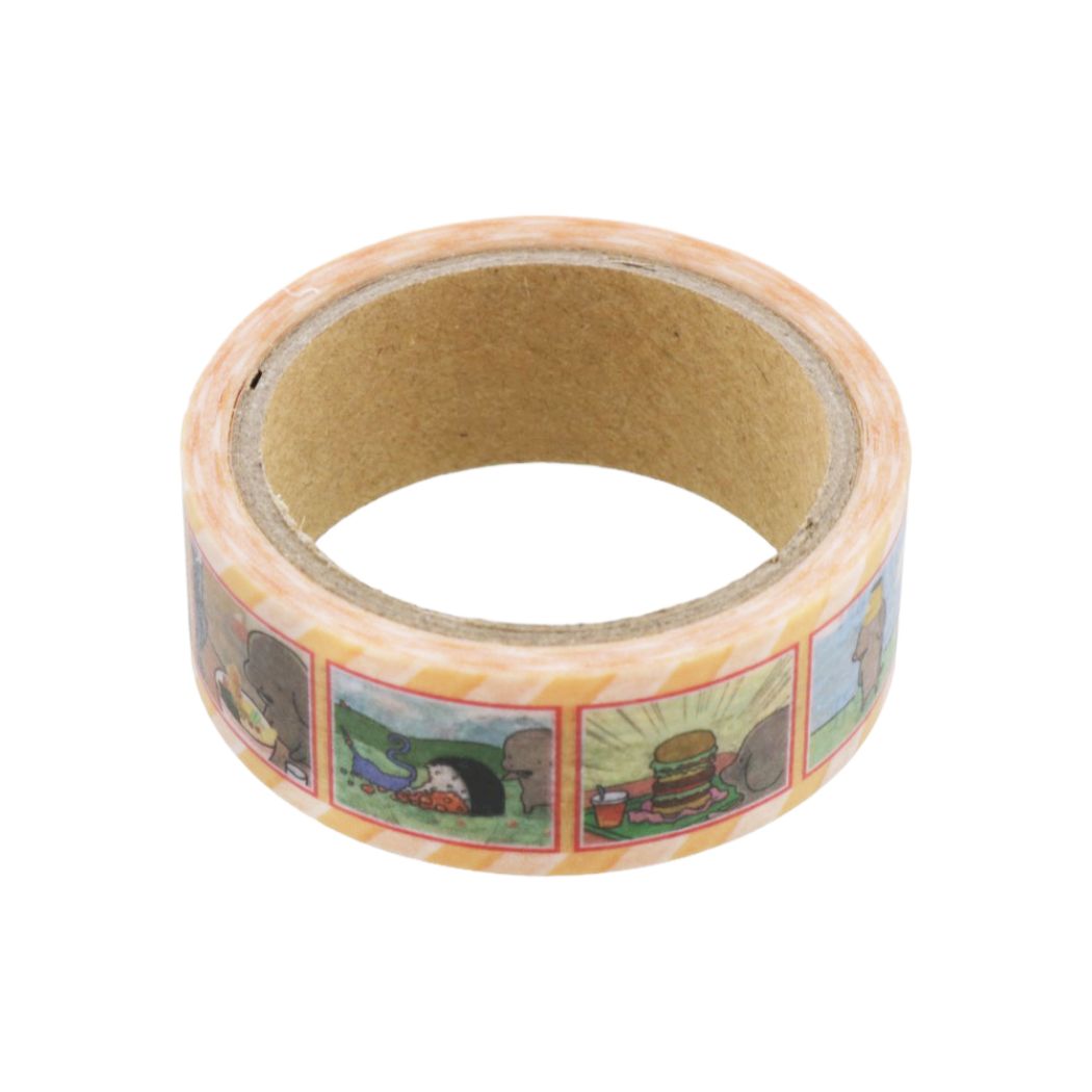 【12月は毎日ポイント10倍!】小犬のこいぬ マスキングテープ 15mmマステ 食べ犬 サンスター文具 デコレーション かわいい グッズ メール便可 シネマコレ...