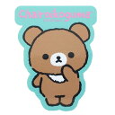 リラックマ ビッグシール ダイカットビニールステッカー Plain Rilakkuma チャイロイコグマ サンエックス スモールプラネット デコシール 耐水性 ...