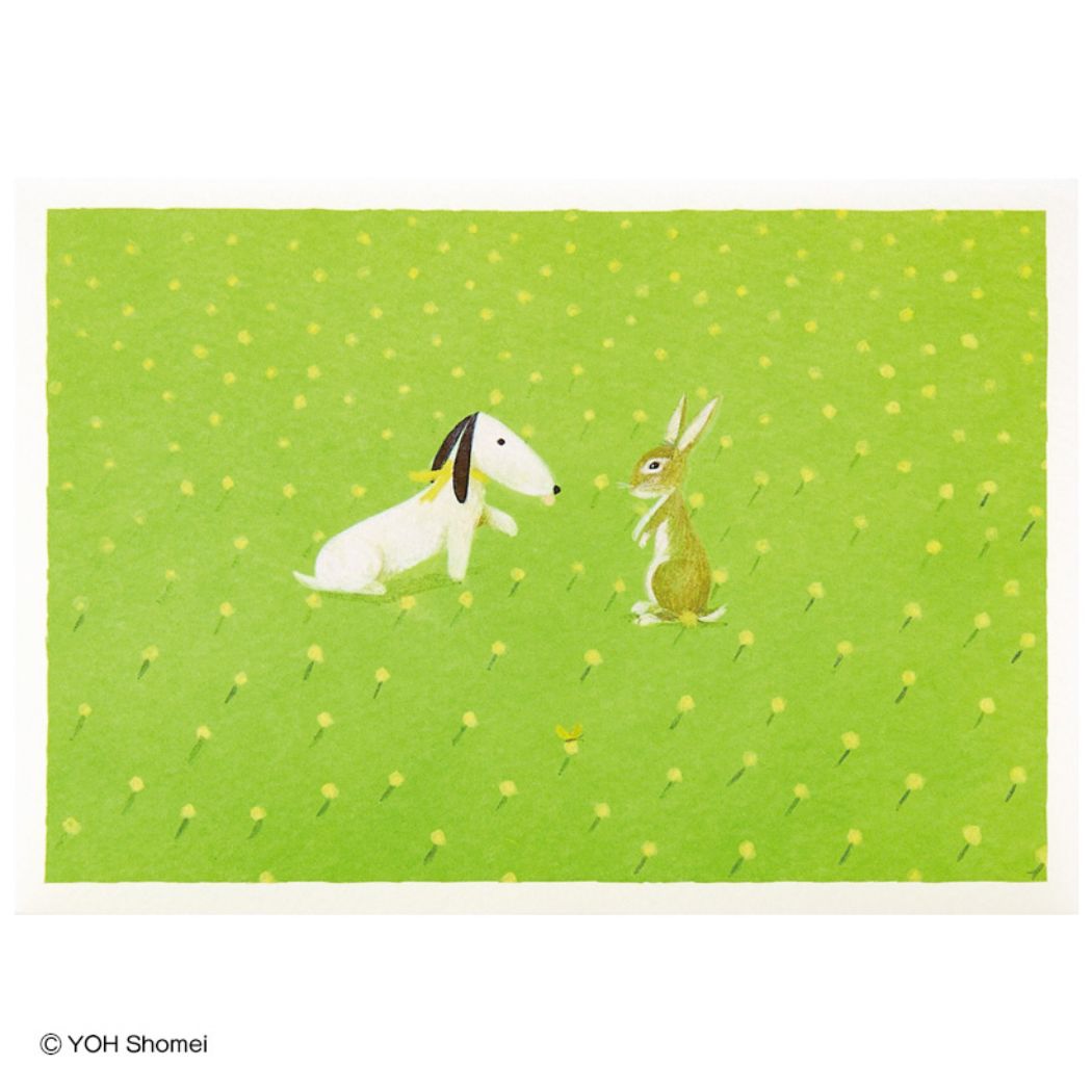 【12月は毎日ポイント10倍!】グリーティングカード 二つ折りカード 葉 祥明 ジェイクとウサギ サンリオ 多目的 メッセージカード グッズ メール便可 シネマ...