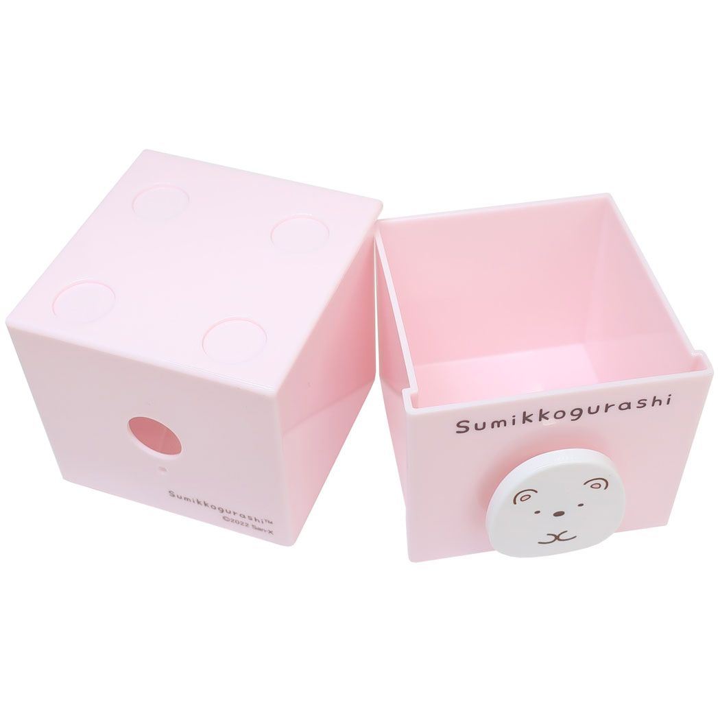 すみっコぐらし 卓上収納 スタッキングチェスト しろくま サンエックス ケイカンパニー アクセアリー収納 キャラクター グッズ シネマコレクションバレンタイン [2]