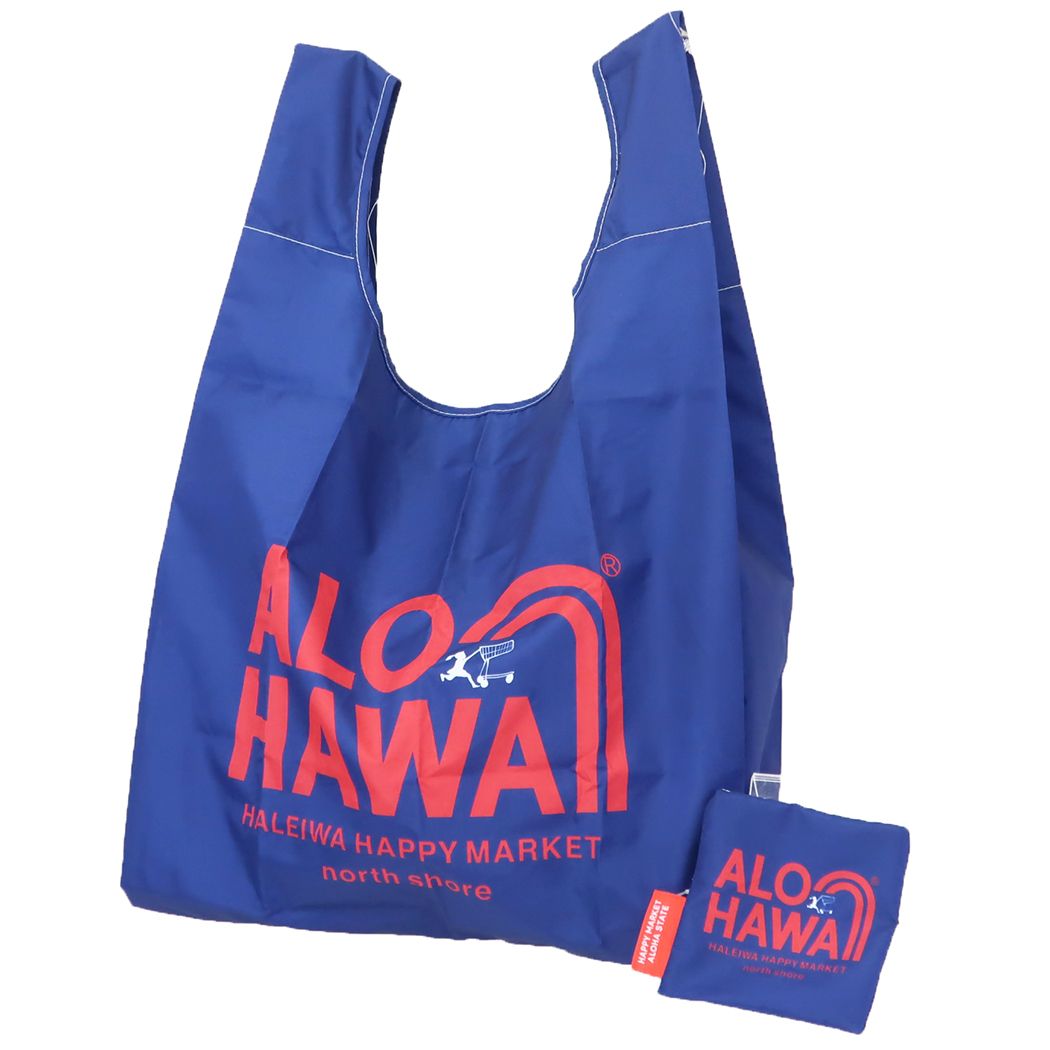 HALEIWA エコバッグ 折りたたみショッピングバッグ ハッピーマーケット 丸眞 コンパクト お買い物かばん グッズ メール便可 シネマコレクション